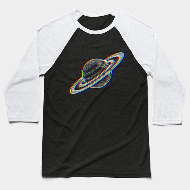 Saturn Baseball T-Shirt by tommartinart